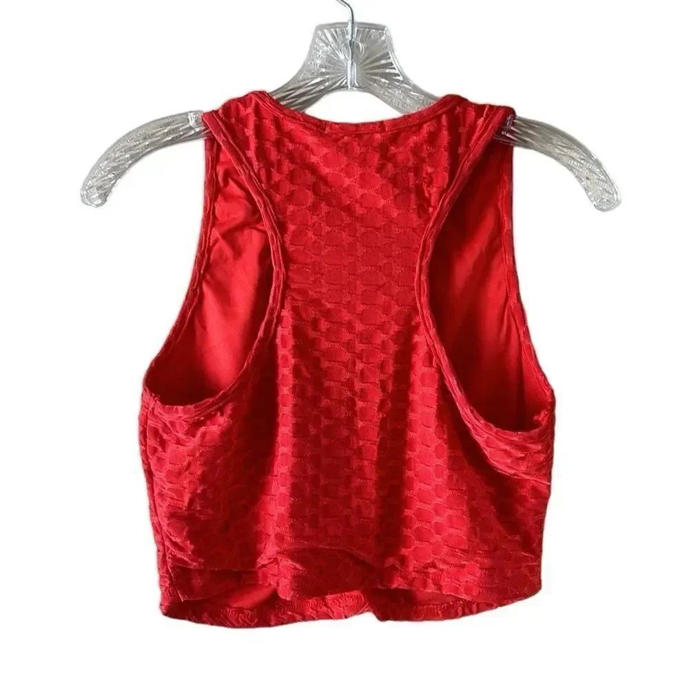 NEW Hearts Collective Red Crop Top - Picture 4 of 4
